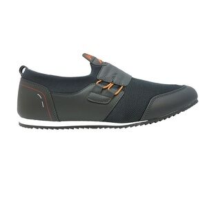 Size 10 Men’s Sleek Black and Orange Men's Sneakers